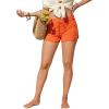imageCRZ YOGA Womens 3 Swim Board Shorts High Waisted Quick Dry Beach Swimwear Bottoms Bathing Trunks with LinerCoral