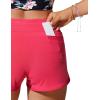 imageCRZ YOGA Womens 3 Swim Board Shorts High Waisted Quick Dry Beach Swimwear Bottoms Bathing Trunks with LinerMagenta