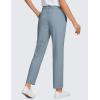 imageCRZ YOGA Womens 4Way Stretch Ankle Golf Pants 78 Casual Dress Work Athletic Travel Workout Sweatpants with PocketsBelgian Blue