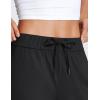 imageCRZ YOGA Womens 4Way Stretch Ankle Golf Pants 78 Casual Dress Work Athletic Travel Workout Sweatpants with PocketsBlack