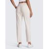 imageCRZ YOGA Womens 4Way Stretch Ankle Golf Pants 78 Casual Dress Work Athletic Travel Workout Sweatpants with PocketsMilky White Bone