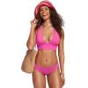 imageCRZ YOGA Womens Bikini Bottom Low Waisted Bathing Swimsuit Shorts Cheeky Swim BriefsRose Violet