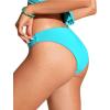imageCRZ YOGA Womens Bikini Bottom Low Waisted Bathing Swimsuit Shorts Cheeky Swim BriefsTurquoise