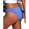 imageCRZ YOGA Womens Bikini Bottom Low Waisted Bathing Swimsuit Shorts Cheeky Swim BriefsWild Indigo