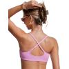 imageCRZ YOGA Womens Bikini Top AC Adjustable Spaghetti Straps Bathing Suit Scoop Neck Padded Swimsuit BraVita Pink