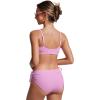 imageCRZ YOGA Womens Bikini Top AC Adjustable Spaghetti Straps Bathing Suit Scoop Neck Padded Swimsuit BraVita Pink