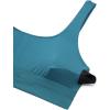 imageCRZ YOGA Womens Bikini Tops Scoop Neck Bathing Suit Supportive Modest Swimsuit Wide Straps Sports Bra PaddedSapphire Blue