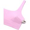 imageCRZ YOGA Womens Bikini Tops Scoop Neck Bathing Suit Supportive Modest Swimsuit Wide Straps Sports Bra PaddedVita Pink