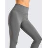 imageCRZ YOGA Womens Brushed Naked Feeling Workout Leggings 25quot  High Waisted Gym Compression Tummy Control Yoga PantsDark Carbon