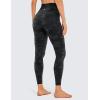 imageCRZ YOGA Womens Brushed Naked Feeling Workout Leggings 25quot  High Waisted Gym Compression Tummy Control Yoga PantsDark Grey Camouflage
