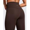 imageCRZ YOGA Womens Brushed Naked Feeling Workout Leggings 25quot  High Waisted Gym Compression Tummy Control Yoga PantsHot Fudge Brown