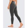 imageCRZ YOGA Womens Brushed Naked Feeling Workout Leggings 25quot  High Waisted Gym Compression Tummy Control Yoga PantsInk Gray