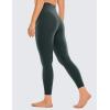 imageCRZ YOGA Womens Brushed Naked Feeling Workout Leggings 25quot  High Waisted Gym Compression Tummy Control Yoga PantsMelanite