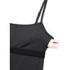 imageCRZ YOGA Womens Butterluxe Athletic Adjustable Strap Rompers Workout One Piece Sleeveless Jumpsuits Padded Bodysuit ShortsMysterious Grey