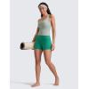 imageCRZ YOGA Womens Butterluxe Biker Shorts 4  High Waisted Booty Workout Volleyball Yoga SpandexCascadia Green
