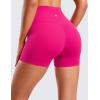 imageCRZ YOGA Womens Butterluxe Biker Shorts 4  High Waisted Booty Workout Volleyball Yoga SpandexGranita Pink
