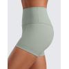imageCRZ YOGA Womens Butterluxe Biker Shorts 4  High Waisted Booty Workout Volleyball Yoga SpandexGreen Palm Court