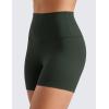 imageCRZ YOGA Womens Butterluxe Biker Shorts 4  High Waisted Booty Workout Volleyball Yoga SpandexLegend Green