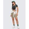 imageCRZ YOGA Womens Butterluxe Double Lined Short Sleeve Crop Tops Crew Neck Casual Workout TShirt Cute Basic TeeBlack