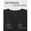 imageCRZ YOGA Womens Butterluxe Double Lined Short Sleeve Crop Tops Crew Neck Casual Workout TShirt Cute Basic TeeBlack