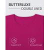 imageCRZ YOGA Womens Butterluxe Double Lined Short Sleeve Crop Tops Crew Neck Casual Workout TShirt Cute Basic TeeMagenta Purple