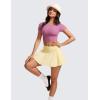 imageCRZ YOGA Womens Butterluxe Double Lined Short Sleeve Crop Tops Crew Neck Casual Workout TShirt Cute Basic TeeVelvet Dust