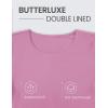 imageCRZ YOGA Womens Butterluxe Double Lined Short Sleeve Crop Tops Crew Neck Casual Workout TShirt Cute Basic TeeVelvet Dust
