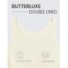 imageCRZ YOGA Womens Butterluxe Double Lined Workout Tank Tops Scoop Neck Racerback Cropped Casual Sleeveless ShirtGloam Yellow Light