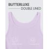 imageCRZ YOGA Womens Butterluxe Double Lined Workout Tank Tops Scoop Neck Racerback Cropped Casual Sleeveless ShirtLilac Air