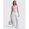 imageCRZ YOGA Womens Butterluxe Double Lined Workout Tank Tops Scoop Neck Racerback Cropped Casual Sleeveless ShirtLilac Air