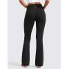 imageCRZ YOGA Womens Butterluxe High Waist Flare Pants 29quot  305quot  32quot  335quot  Yoga Bootcut Wide Leg with Pocket LoungeBlack