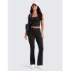 imageCRZ YOGA Womens Butterluxe High Waist Flare Pants 29quot  305quot  32quot  335quot  Yoga Bootcut Wide Leg with Pocket LoungeBlack
