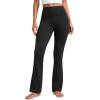 imageCRZ YOGA Womens Butterluxe High Waist Flare Pants 29quot  305quot  32quot  335quot  Yoga Bootcut Wide Leg with Pocket LoungeBlack