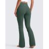 imageCRZ YOGA Womens Butterluxe High Waist Flare Pants 29quot  305quot  32quot  335quot  Yoga Bootcut Wide Leg with Pocket LoungeDark Forest Green