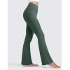 imageCRZ YOGA Womens Butterluxe High Waist Flare Pants 29quot  305quot  32quot  335quot  Yoga Bootcut Wide Leg with Pocket LoungeDark Forest Green