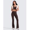 imageCRZ YOGA Womens Butterluxe High Waist Flare Pants 29quot  305quot  32quot  335quot  Yoga Bootcut Wide Leg with Pocket LoungeHot Fudge Brown