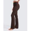 imageCRZ YOGA Womens Butterluxe High Waist Flare Pants 29quot  305quot  32quot  335quot  Yoga Bootcut Wide Leg with Pocket LoungeHot Fudge Brown