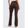imageCRZ YOGA Womens Butterluxe High Waist Flare Pants 29quot  305quot  32quot  335quot  Yoga Bootcut Wide Leg with Pocket LoungeHot Fudge Brown