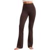 imageCRZ YOGA Womens Butterluxe High Waist Flare Pants 29quot  305quot  32quot  335quot  Yoga Bootcut Wide Leg with Pocket LoungeHot Fudge Brown