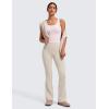 imageCRZ YOGA Womens Butterluxe High Waist Flare Pants 29quot  305quot  32quot  335quot  Yoga Bootcut Wide Leg with Pocket LoungeMojave Tan