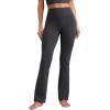 imageCRZ YOGA Womens Butterluxe High Waist Flare Pants 29quot  305quot  32quot  335quot  Yoga Bootcut Wide Leg with Pocket LoungeMysterious Grey