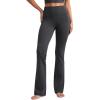 imageCRZ YOGA Womens Butterluxe High Waist Flare Pants 29quot  305quot  32quot  335quot  Yoga Bootcut Wide Leg with Pocket LoungeMysterious Grey