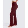 imageCRZ YOGA Womens Butterluxe High Waist Flare Pants 29quot  305quot  32quot  335quot  Yoga Bootcut Wide Leg with Pocket LoungeRed Merlot