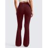 imageCRZ YOGA Womens Butterluxe High Waist Flare Pants 29quot  305quot  32quot  335quot  Yoga Bootcut Wide Leg with Pocket LoungeRed Merlot