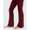 imageCRZ YOGA Womens Butterluxe High Waist Flare Pants 29quot  305quot  32quot  335quot  Yoga Bootcut Wide Leg with Pocket LoungeRed Merlot