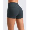 imageCRZ YOGA Womens Butterluxe High Waisted Biker Shorts 25 Inches  Yoga Workout Spandex Running Volleyball BootyDark Green