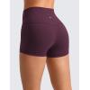 imageCRZ YOGA Womens Butterluxe High Waisted Biker Shorts 25 Inches  Yoga Workout Spandex Running Volleyball BootyDeep Purple
