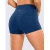 imageCRZ YOGA Womens Butterluxe High Waisted Biker Shorts 25 Inches  Yoga Workout Spandex Running Volleyball BootyFrench Navy