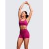 imageCRZ YOGA Womens Butterluxe High Waisted Biker Shorts 25 Inches  Yoga Workout Spandex Running Volleyball BootyMagenta Purple
