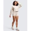 imageCRZ YOGA Womens Butterluxe High Waisted Biker Shorts 25 Inches  Yoga Workout Spandex Running Volleyball BootyMojave Tan